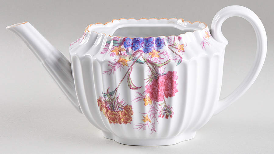 Chelsea Garden (Mustard Trim) Teapot No Lid by Spode-1