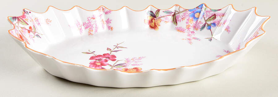 Chelsea Garden (Mustard Trim) Jubilee Platter by Spode-1