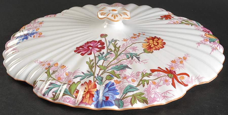 Chelsea Garden (Mustard Trim) Lid for Round Vegetable by Spode-1