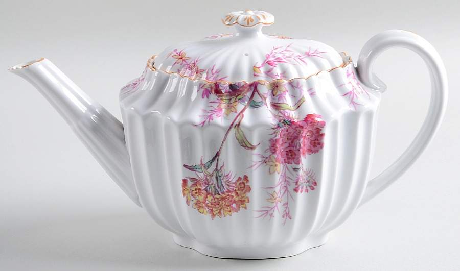 Chelsea Garden (Mustard Trim) Teapot & Lid by Spode-1