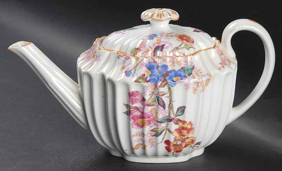 Chelsea Garden (Mustard Trim) Mini Teapot & Lid by Spode-1