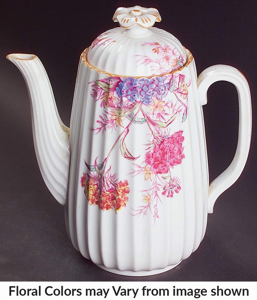 Chelsea Garden (Mustard Trim) Coffee Pot & Lid by Spode-1