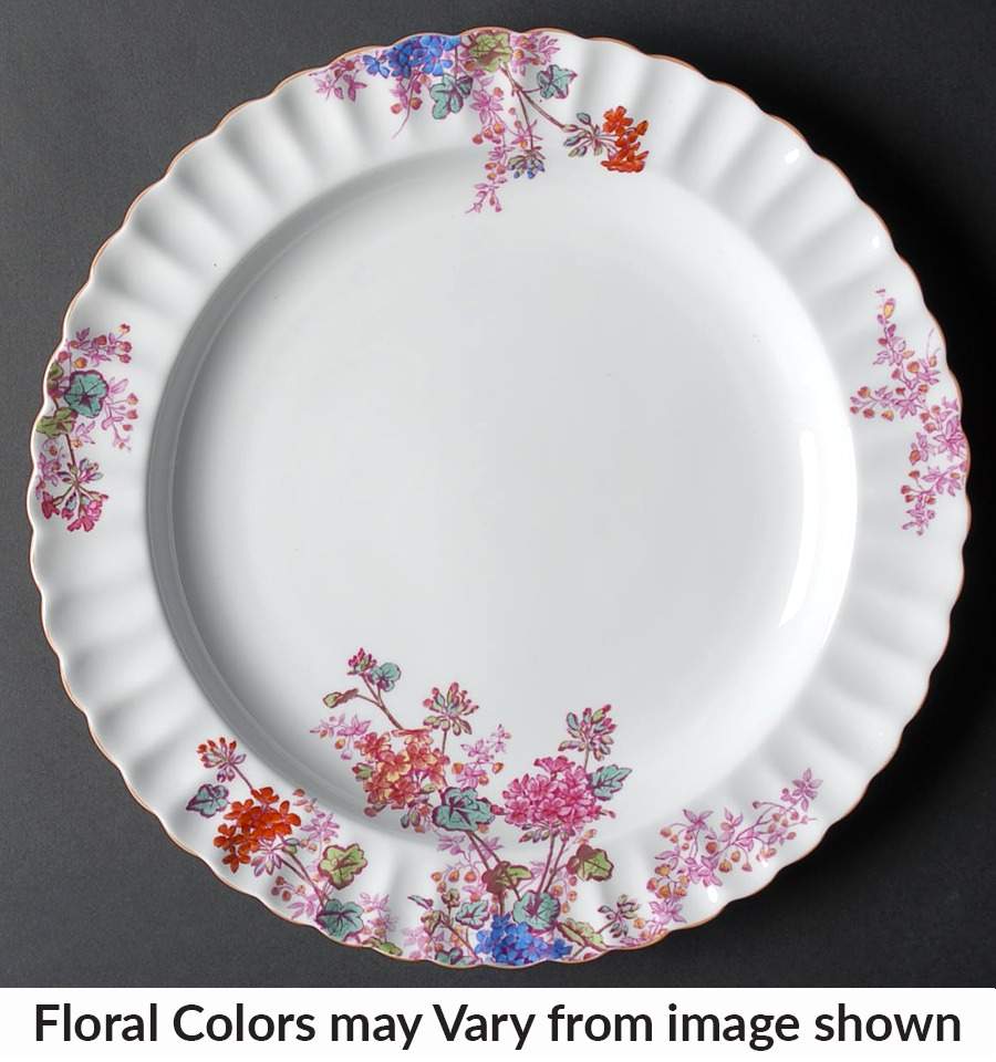 Chelsea Garden (Mustard Trim) 12" Chop Plate (Round Platter) by Spode-1