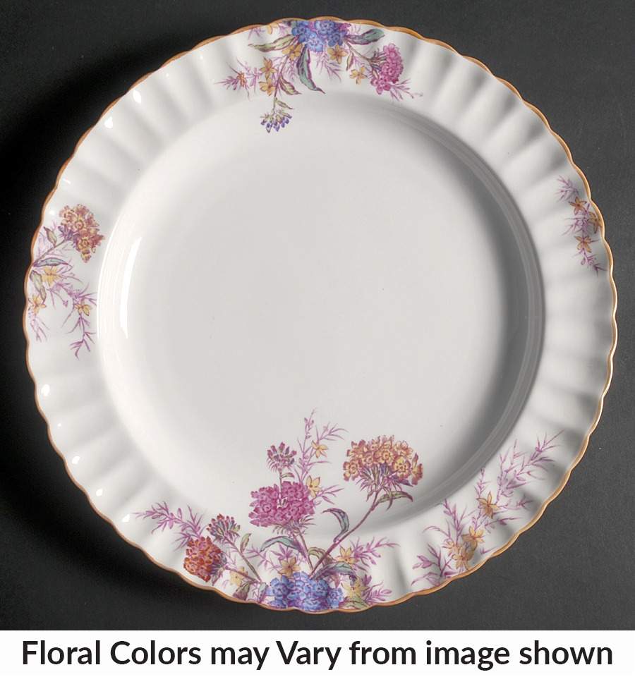 Chelsea Garden (Mustard Trim) 12" Chop Plate (Round Platter) by Spode-1