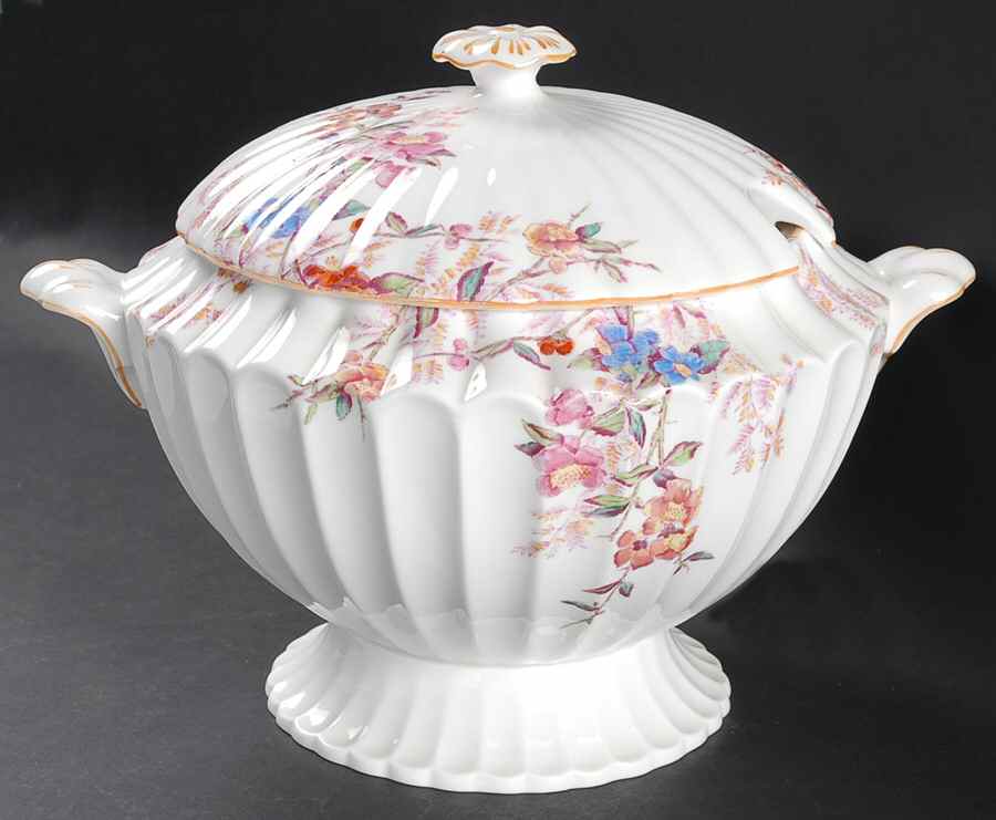 Chelsea Garden (Mustard Trim) Tureen &  Lid by Spode-1