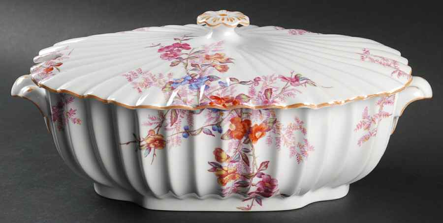 Chelsea Garden (Mustard Trim) Oval Tureen & Lid by Spode-1
