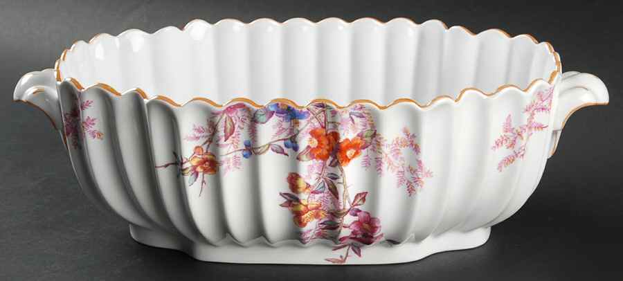Chelsea Garden (Mustard Trim) Oval Tureen No Lid by Spode-1