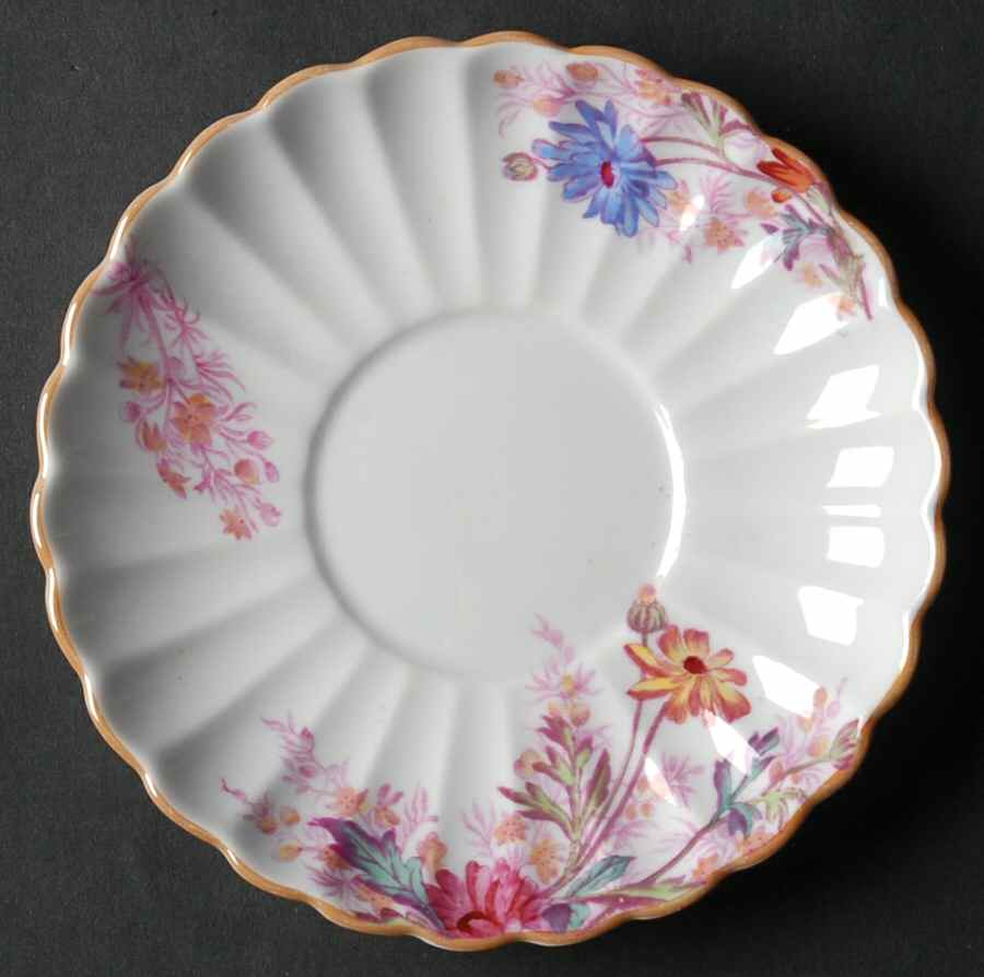 Chelsea Garden (Mustard Trim) Saucer by Spode-1