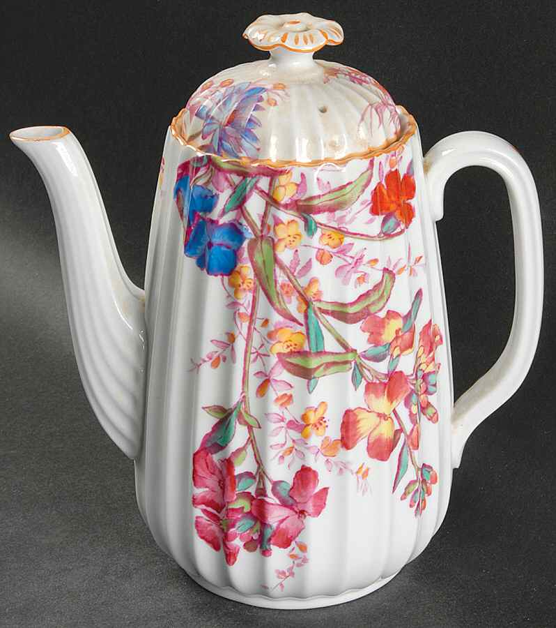 Chelsea Garden (Mustard Trim) Mini Coffee Pot & Lid by Spode-1