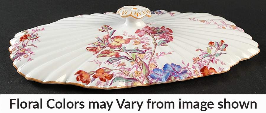 Chelsea Garden (Mustard Trim) Lid for Oval Vegetable by Spode-1