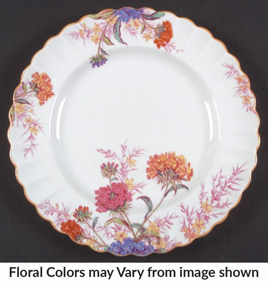 Chelsea Garden (Mustard Trim) Luncheon Plate by Spode-1