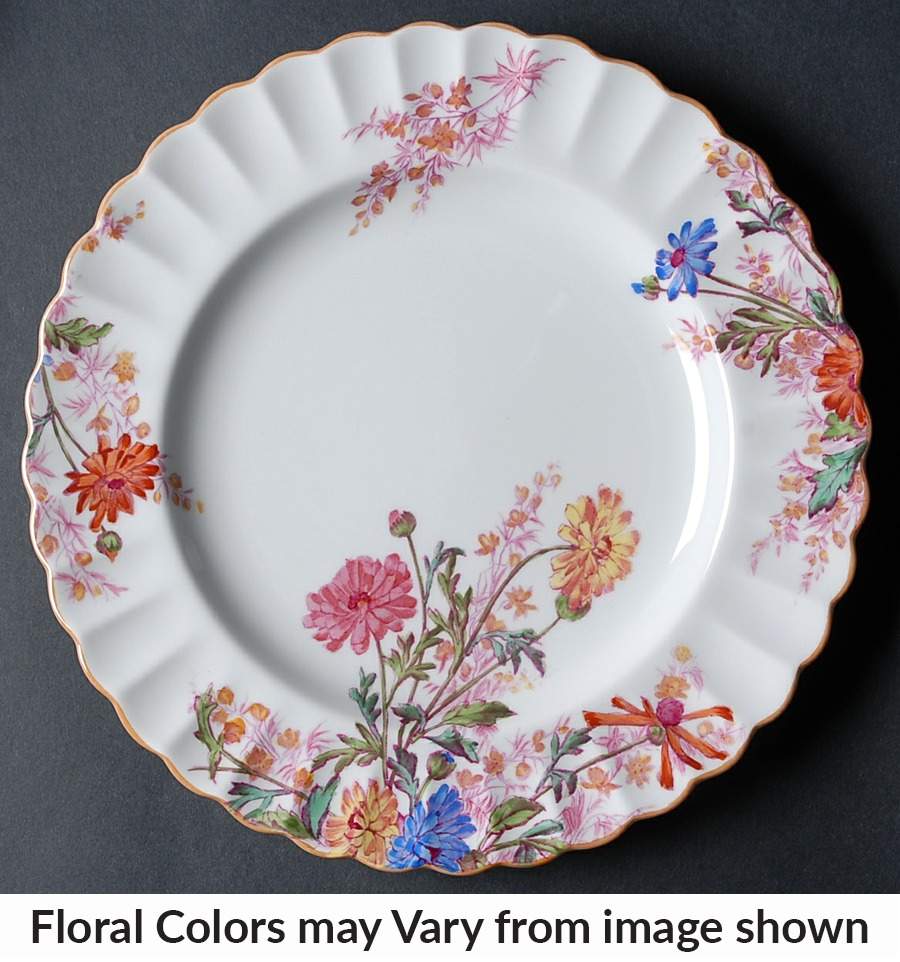 Chelsea Garden (Mustard Trim) Luncheon Plate by Spode-1