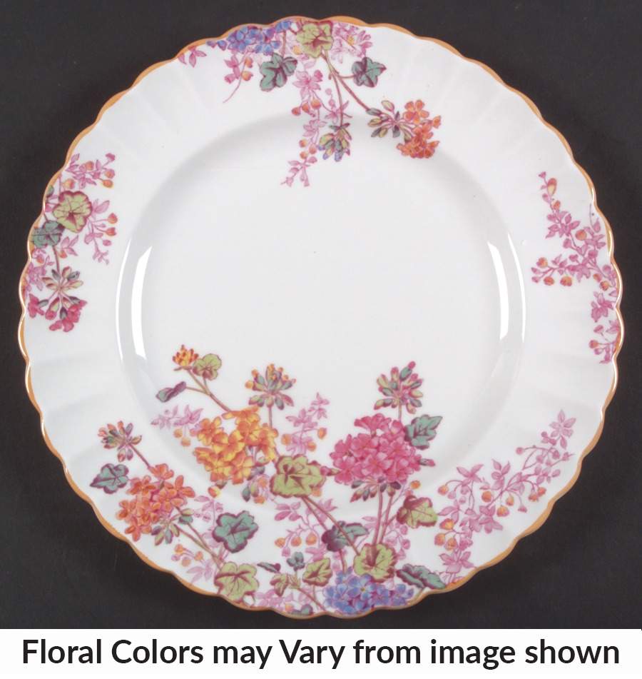 Chelsea Garden (Mustard Trim) Luncheon Plate by Spode-1