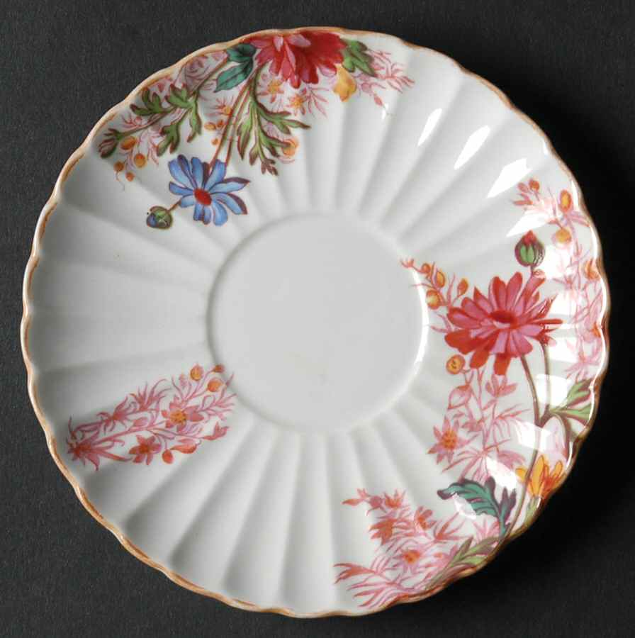 Chelsea Garden (Mustard Trim) Saucer for Demitasse Cup by Spode-1