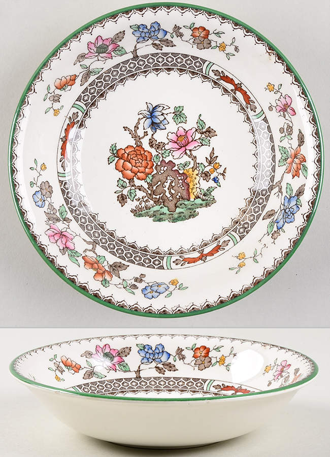 Chinese Rose Bone Coupe Cereal Bowl by Spode-1