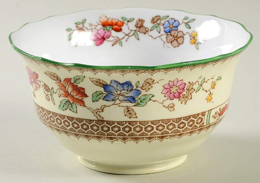 Chinese Rose Bone Open Sugar Bowl by Spode-1