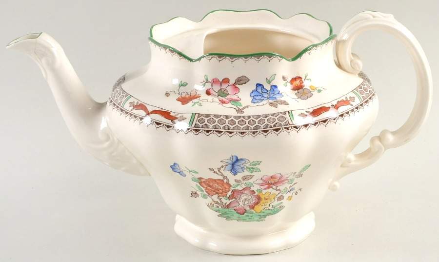 Chinese Rose Teapot No Lid by Spode-1