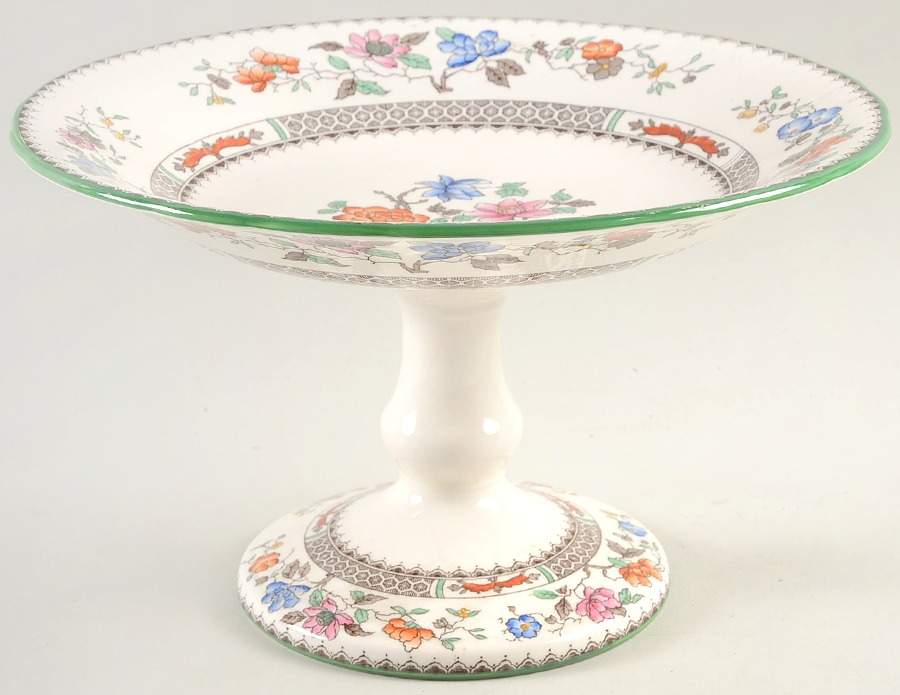 Chinese Rose Round Compote (Height X Width) by Spode-1