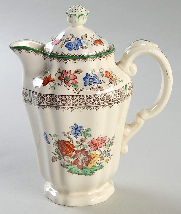 Chinese Rose Hot Water Jug & Lid by Spode-1