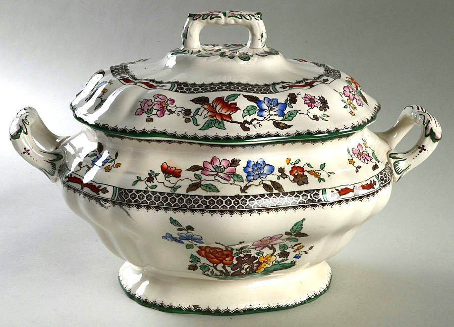 Chinese Rose Oval Tureen & Lid by Spode-1