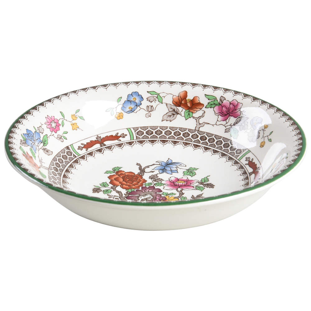Chinese Rose Coupe Cereal Bowl by Spode-1