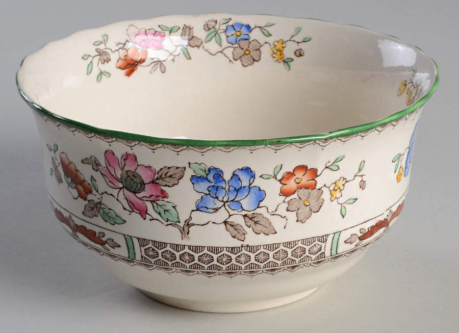Chinese Rose Cranberry Bowl by Spode-1