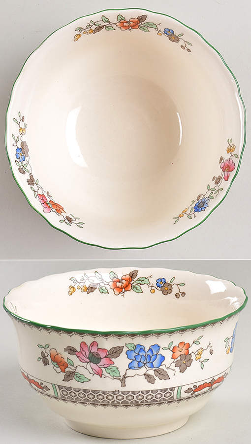 Chinese Rose Cranberry Bowl by Spode-1