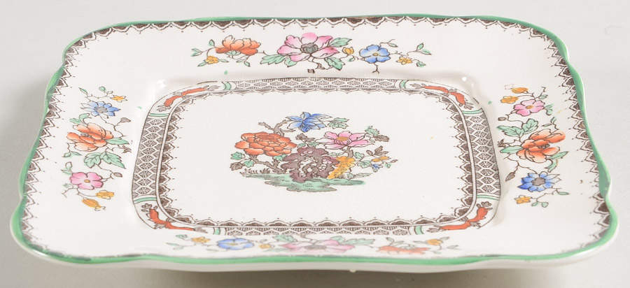 Chinese Rose Square Butter No Lid by Spode-1