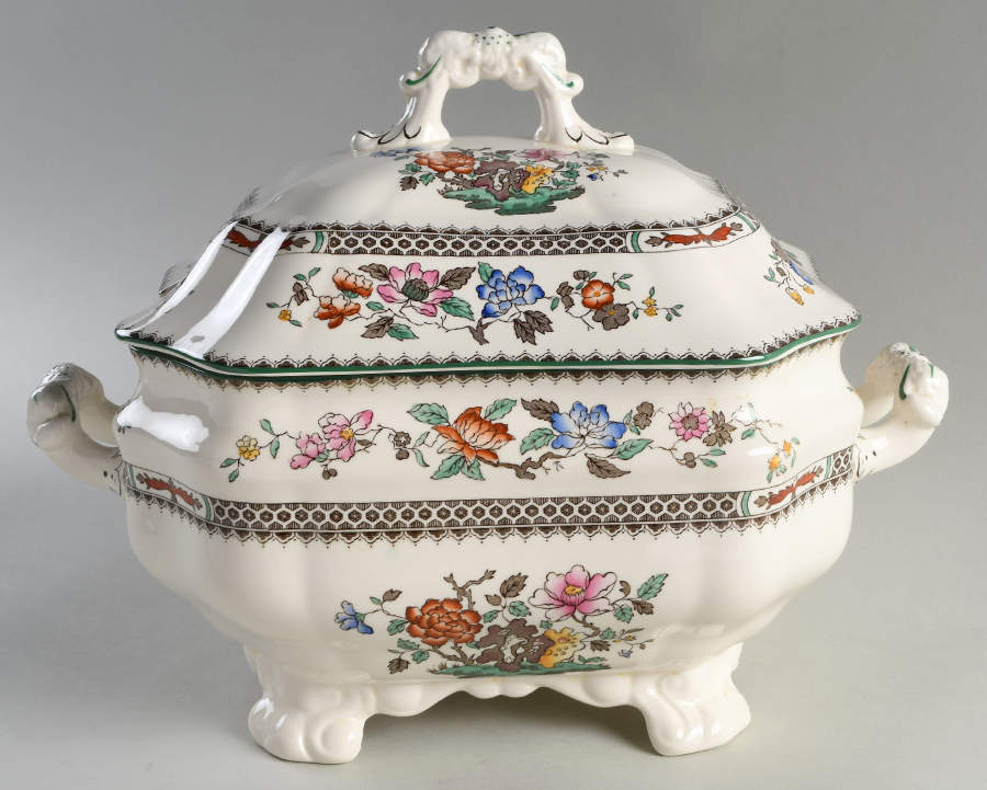 Chinese Rose Tureen & Lid by Spode-1
