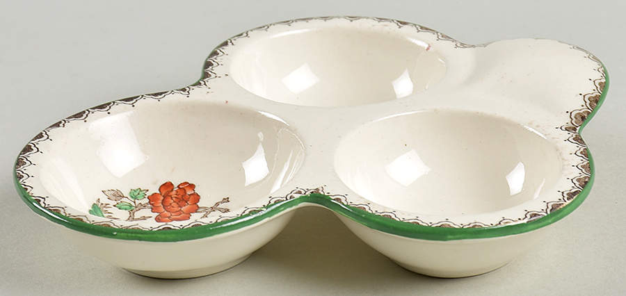 Chinese Rose Clover Shaped Dish by Spode-1