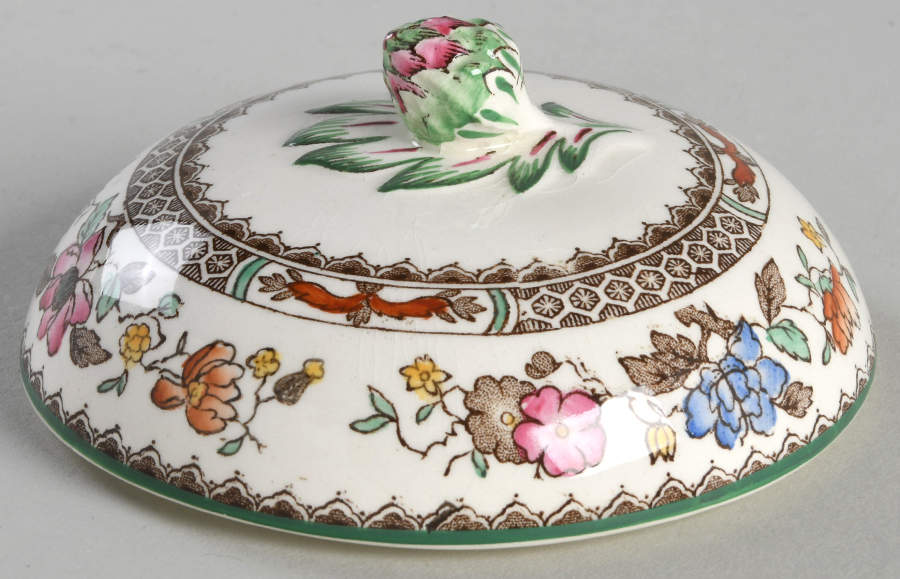 Chinese Rose Mayonnaise with Attach Underplate, Lid Only by Spode-1