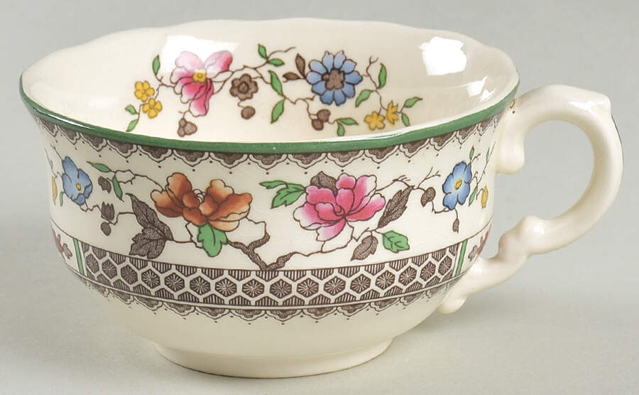 Chinese Rose Flat Cup by Spode-1