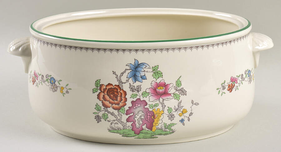 Chinese Rose 4 Qt Oval Casserole No Lid by Spode-1