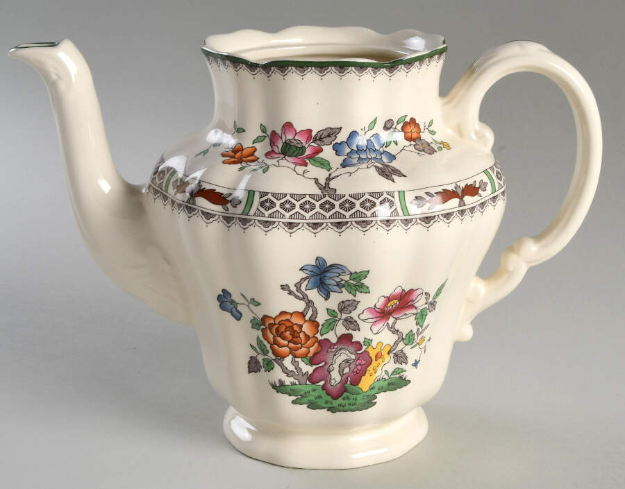 Chinese Rose Coffee Pot No Lid by Spode-1