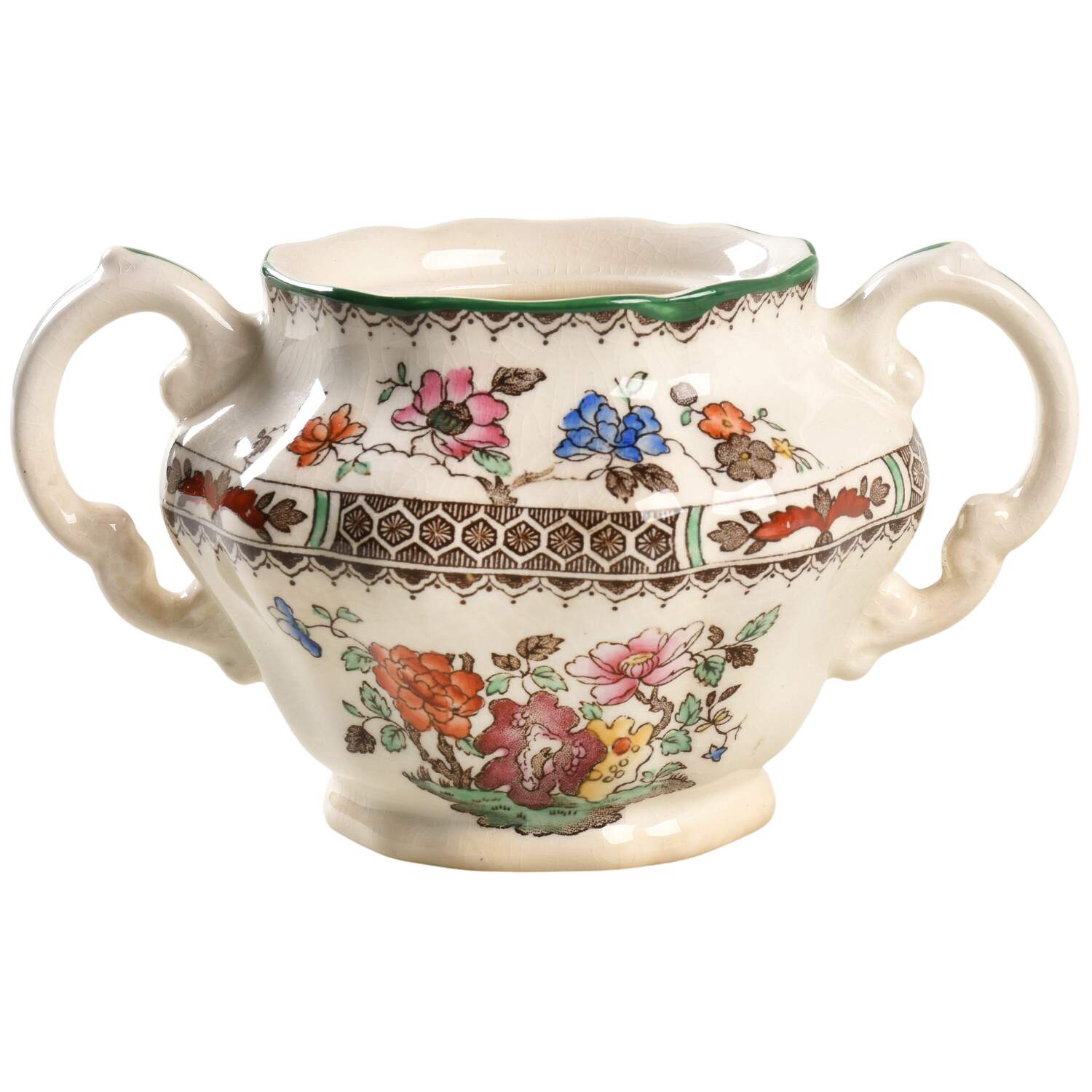 Chinese Rose Sugar Bowl No Lid by Spode-1