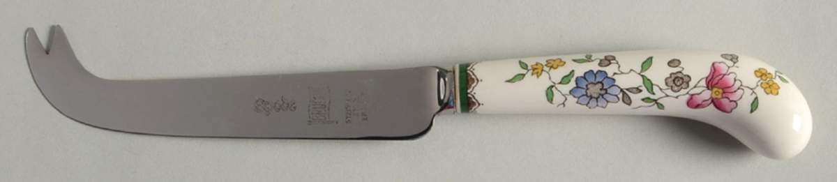 Chinese Rose Cheese Knife with Stainless Blade by Spode-1