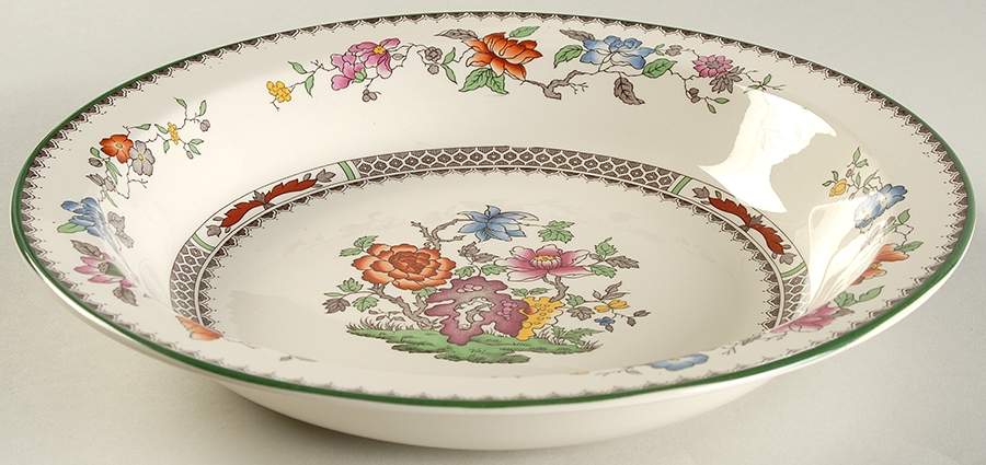 Chinese Rose Pie Serving Plate by Spode-1