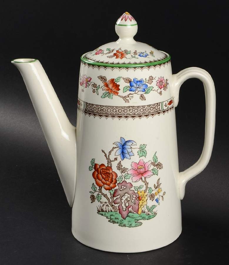 Chinese Rose Coffee Pot & Lid by Spode-1