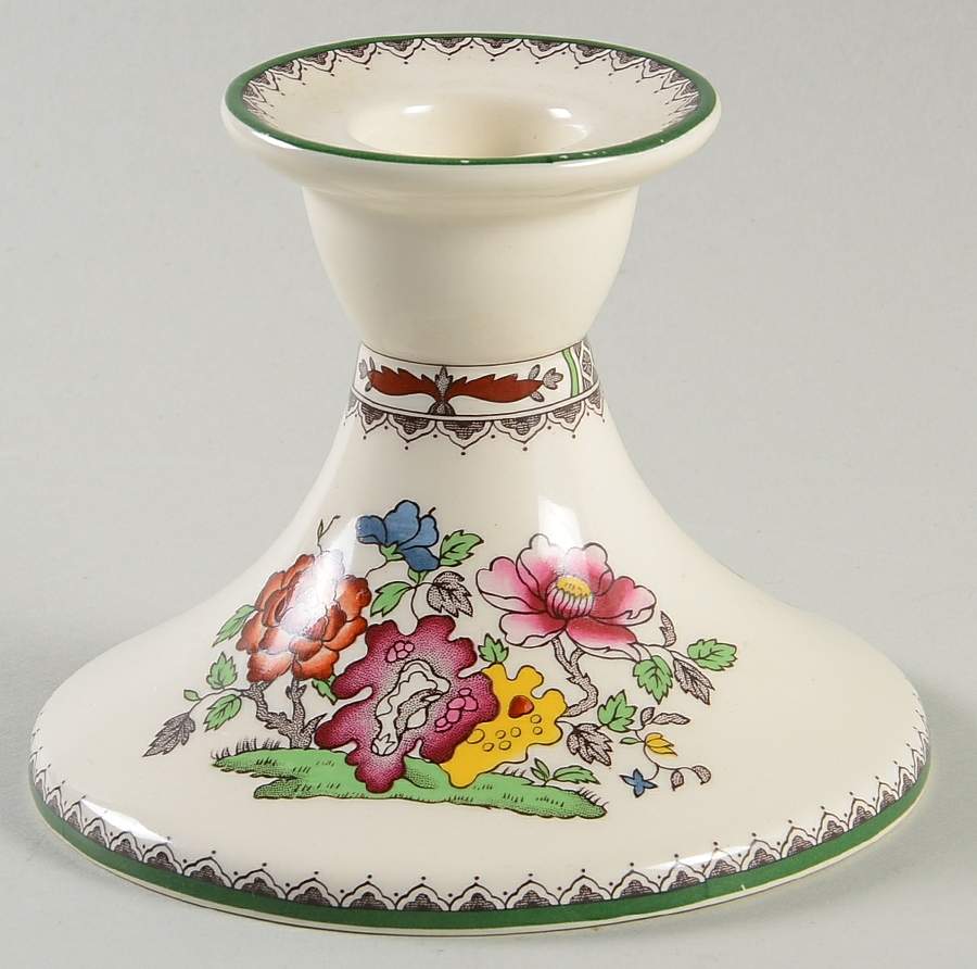 Chinese Rose 3" Candlestick by Spode-1