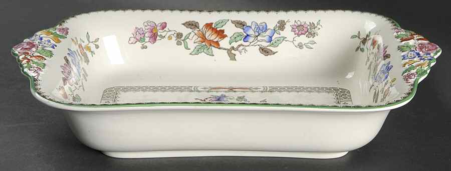Chinese Rose 11" Oval Vegetable Bowl by Spode-1