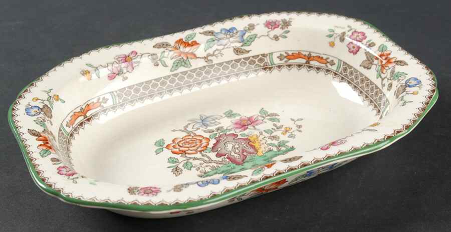 Chinese Rose 8" Oval Vegetable Bowl by Spode-1