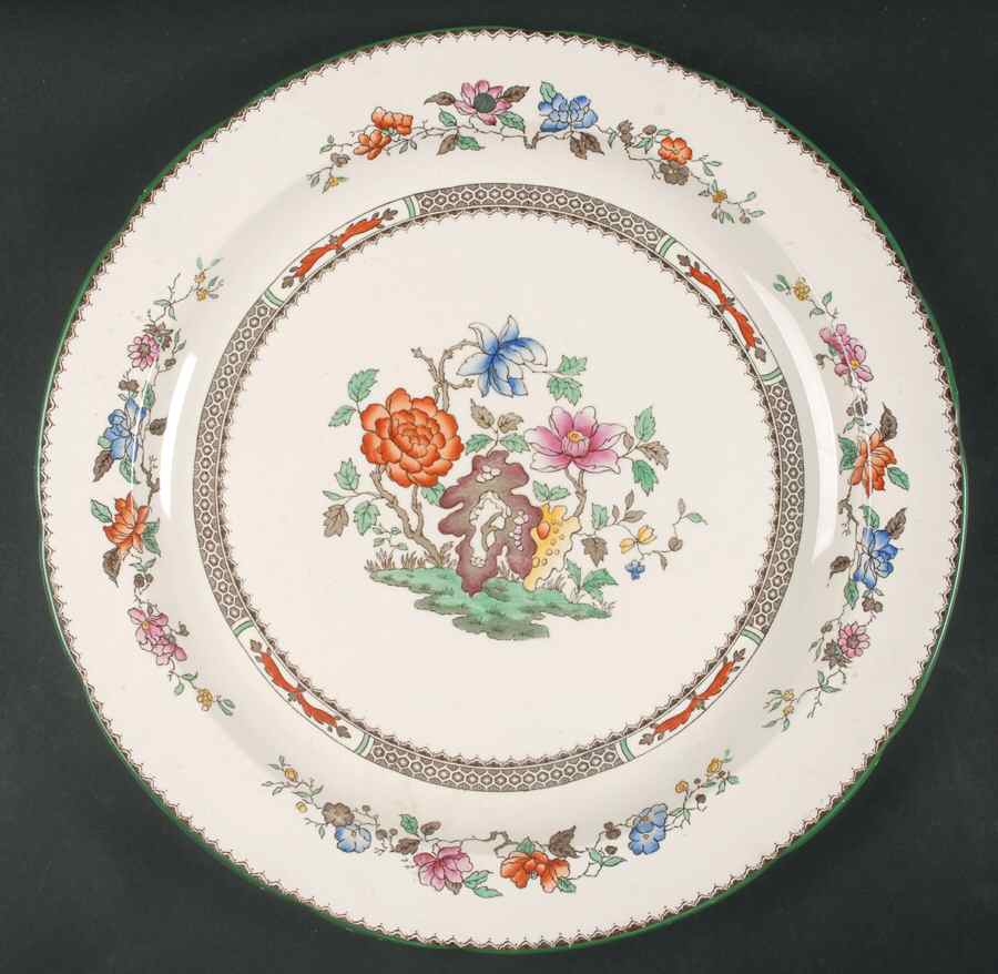 Chinese Rose 14" Chop Plate (Round Platter) by Spode-1