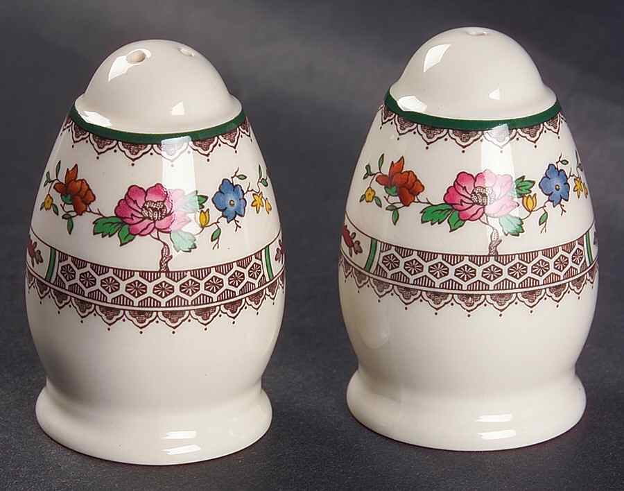Chinese Rose Salt & Pepper Set by Spode-1