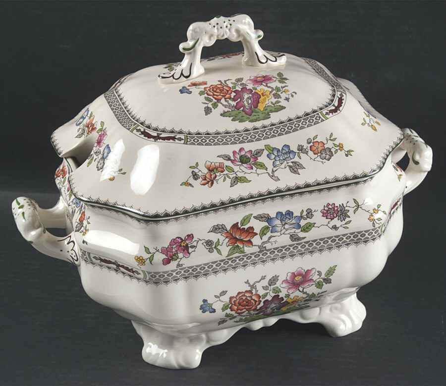 Chinese Rose Tureen &  Lid by Spode-1