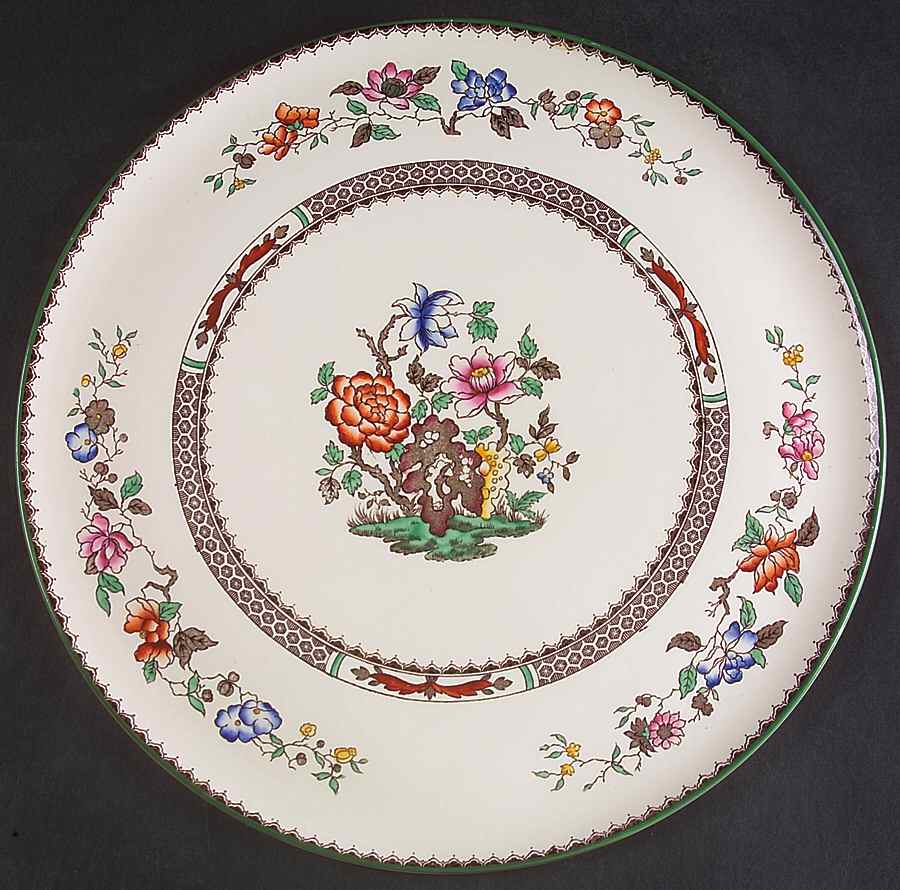 Chinese Rose Cake Plate by Spode-1