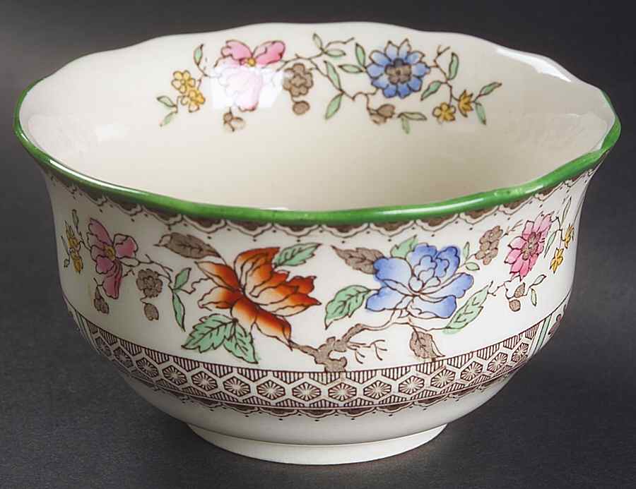 Chinese Rose Mini Open Sugar Bowl by Spode-1