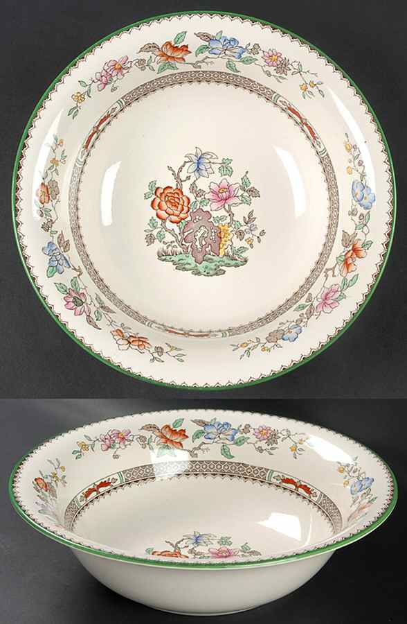 Chinese Rose 9" Round Vegetable Bowl by Spode-1