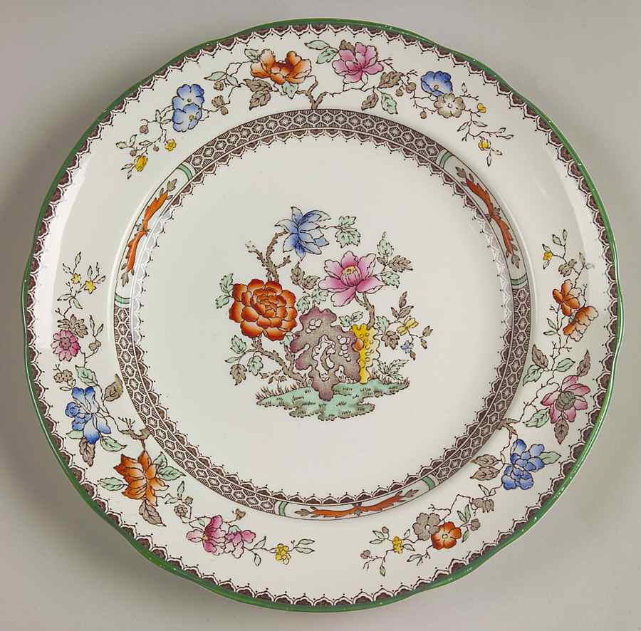 Chinese Rose Luncheon Plate by Spode-1