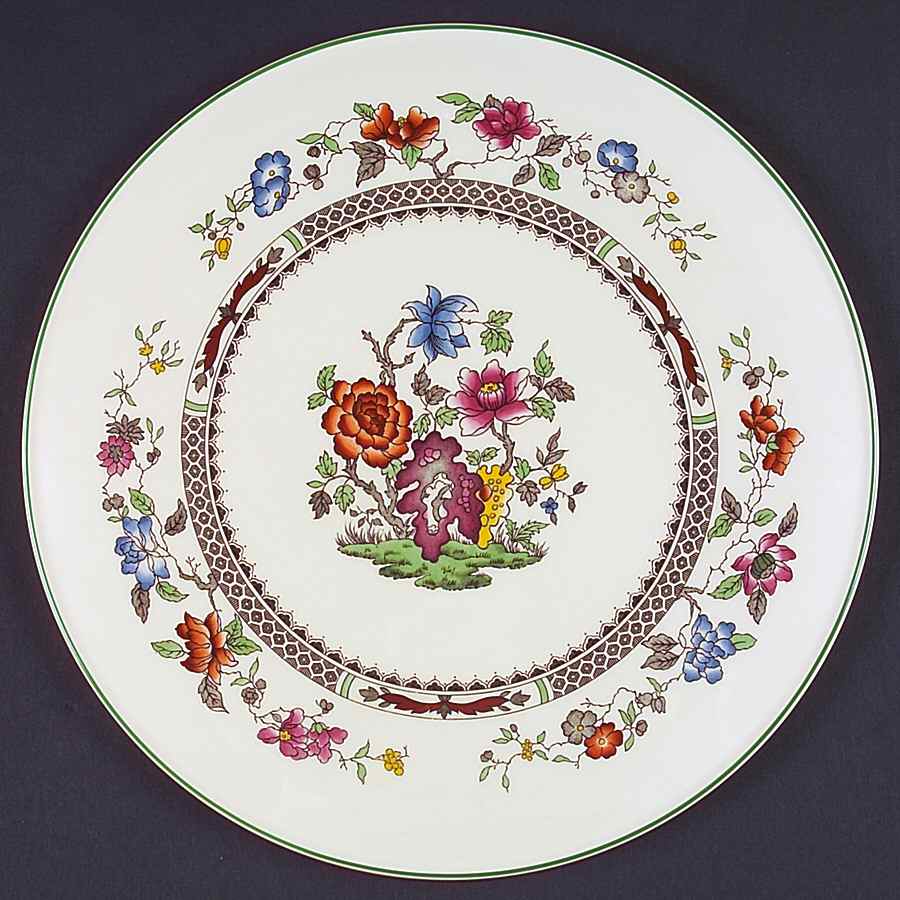 Chinese Rose Cake Plate by Spode-1