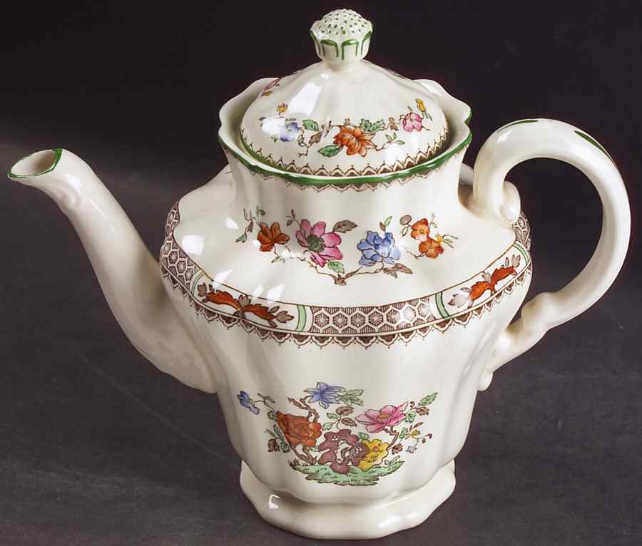 Chinese Rose Mini Coffee Pot & Lid by Spode-1
